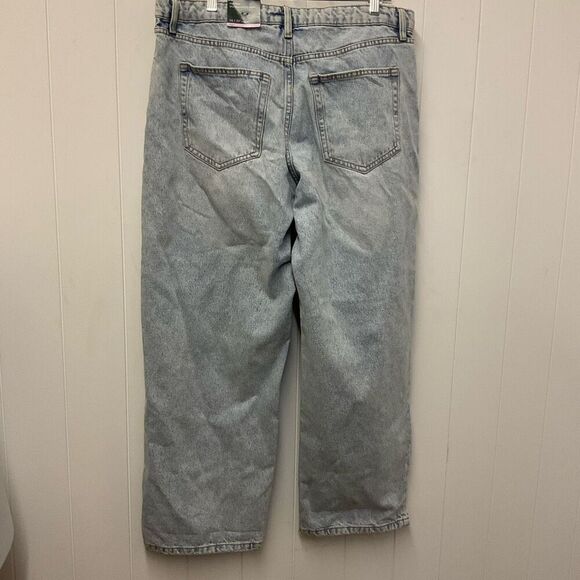 New Wild Fable Women's Size 14 Distressed Mid Rise 90s Relaxed Straight Jeans - Picture 6 of 11